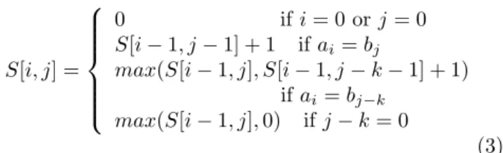 Figure 2: Data dependency in the score table of a dy- dy-namic programming algorithm for solving LCS problem.