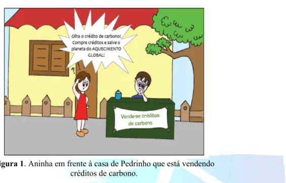 Figura 1. Aninha em frente à casa de Pedrinho que está vendendo  créditos de carbono. 