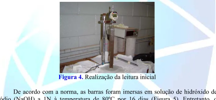 Figura 4. Realização da leitura inicial 