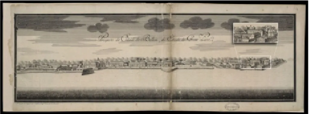 Figura 6 – “Prospecto da Cidade de Bellem, do Estado do Gran Para”, Schwebel (1756). 