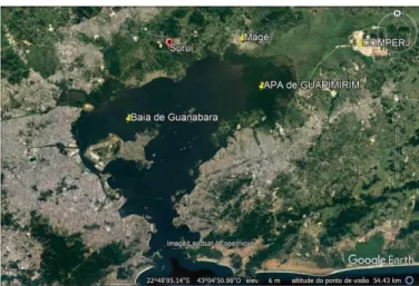 Figura 1. Mapa da Baia de Guanabara 