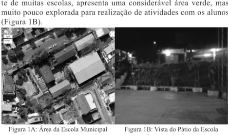 Figura 1A: Área da Escola Municipal  Professor Mello Cançado, em Belo 