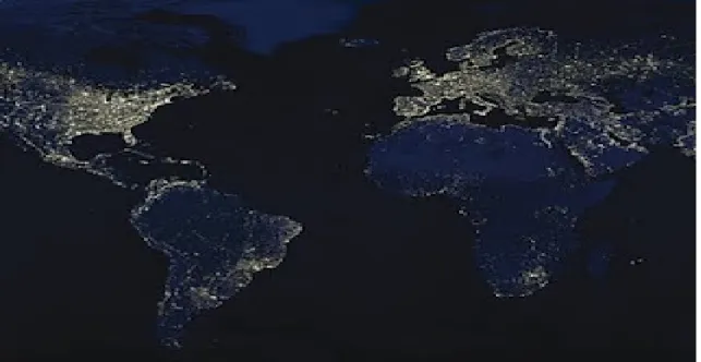 Figura 1 – A Terra à Noite 