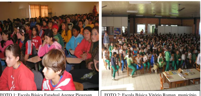 FOTO 1: Escola Básica Estadual Agenor Piovesan,  município de Erval Velho, em maio de 2009