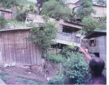 Foto 2 – Residência atingida por deslizamento, Rua Inácio  Severino, Bairro Fortaleza.