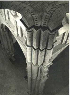 Figure 6  Detail from abbey church at Paray-le-Monial from Bourgogne  romane, sixth edition (1974) [Les Nuit des temps 1], plate 50