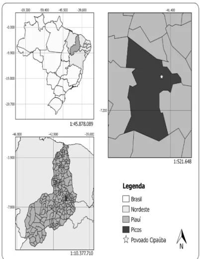 Figura 1 - Mapa da localização do povoado Cipaúba