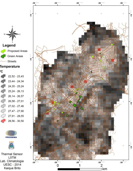 Figure 7 – Proposed and existing green areas