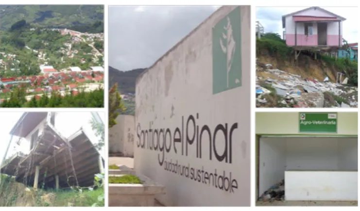 Figura 3. Imágenes de la Ciudad Rural Sustentable “Santiago El Pinar”: 