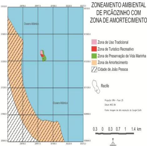 Fig. 3 – Zoneamento Ambiental de Picãozinho com Zona de Amortecimento 