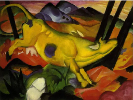 FIGURA 1 - Franz Marc, Vaca amarela, 1911