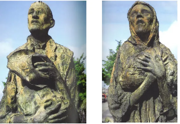 FIGURE 5 and 6: Rowan Gillespie. Famine, detail.