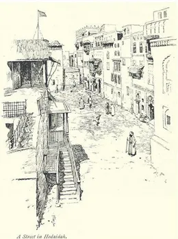 Figure 4: A street in Al-Hudaydah, Yemen, 1893.  