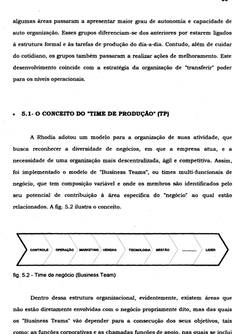 fig. 5.2- Time de negócio (Business Team) 