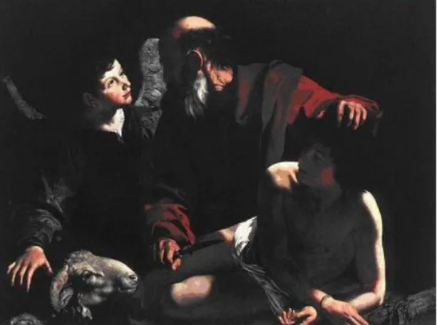 Figura  1:  O  sacrifício  de  Isaque,  atribuída  a  Caravaggio,  cerca  de  1598.      