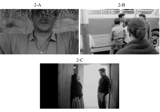 FIGURA 2 – Fotogramas das três sequências de menção à África   da primeira metade do filme