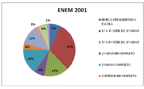 Gráfico 12 - Nível de escolaridade do pai.  