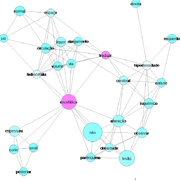 Figura 15 – Coocorrência de Rede de Palavras com termos que aparecem pelo menos vinte vezes no documento 