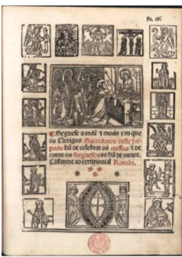 Ilustração 10: Como rezar a missa  Fonte: Sínodo do Porto 1541. fl.105 