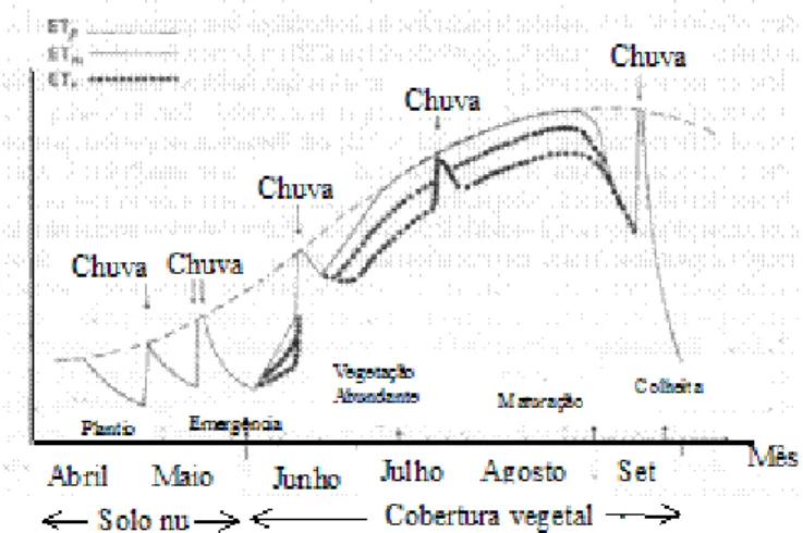 Figura 2. Relação entre Evapotranspiração Potencial Máxima e Real  Fonte; Bouchete e Robelin (1969) 
