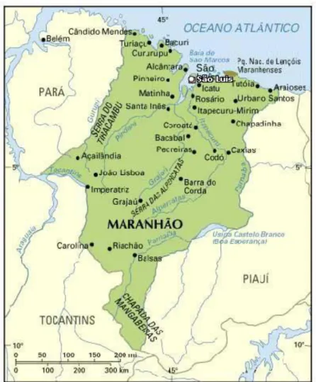 Figura 1. Mapa do Estado do Maranhão 