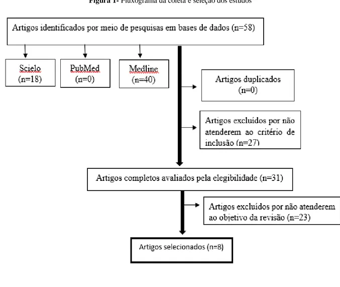 Figura 1- Fluxograma da coleta e seleção dos estudos 