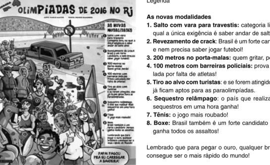 Figura 2 - Cagada n. 4: Olimpíadas de 2016 no RJ (MAD, n. 22, jan. 2010, p. 12)