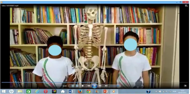 Figura 6: Imagem de vídeo produzido pelos alunos 