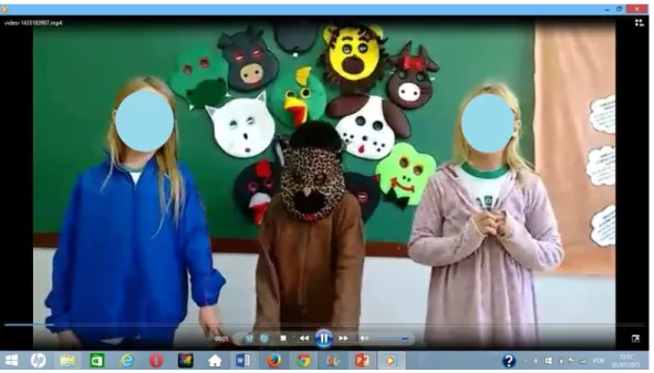 Figura 7: Imagem de vídeo produzido pelos alunos 