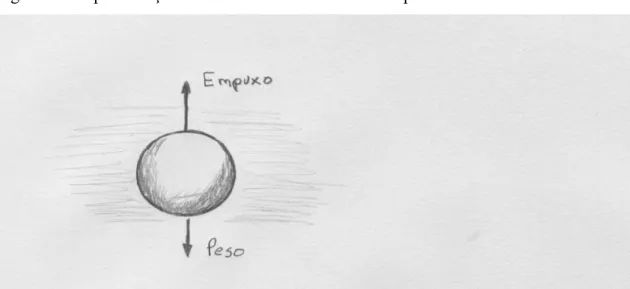 Figura 4 – Representação da bolha de ar deslocada no experimento 