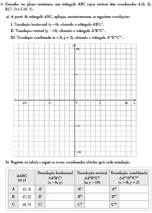 Figura 3: Tarefa 10 – Aplicação do conceito de translação (1) 