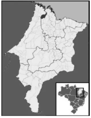 Figura 1. Localização do município de Turilândia (adaptada de Wikipédia, on line, 2007).
