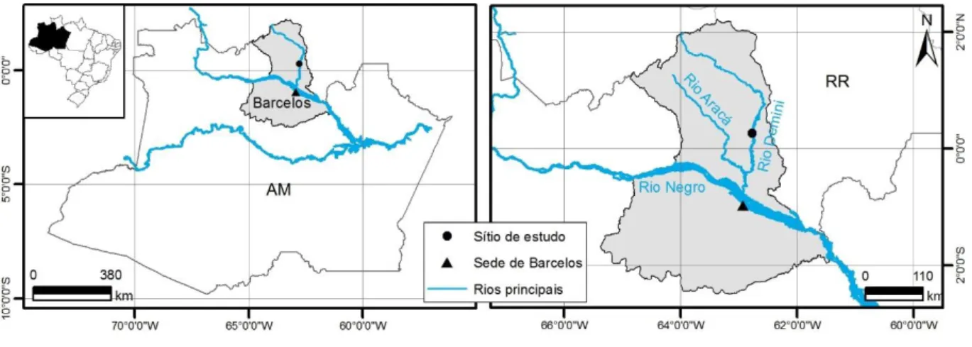 Figura 1. Localização do sítio de estudo. 