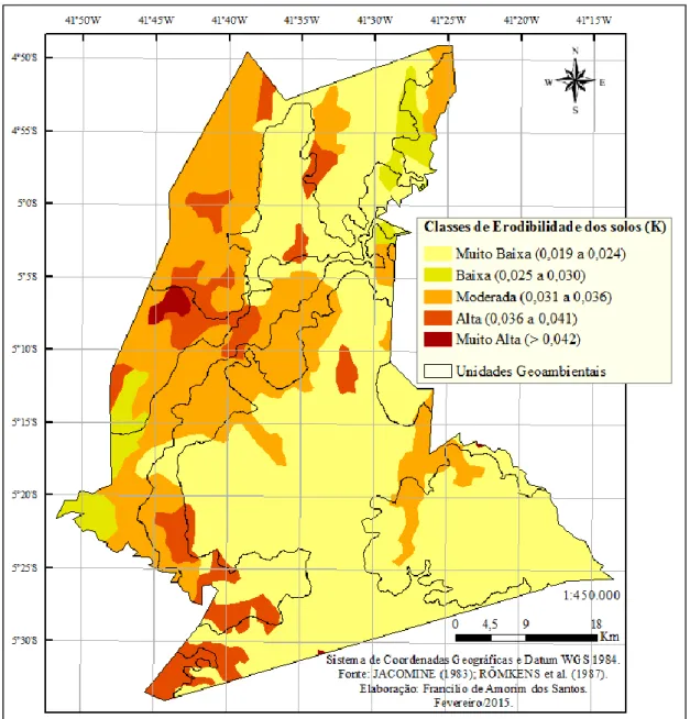 Tabela 2 - Fragilidade pedológica nas unidades geoambientais dos municípios de Castelo do Piauí e  Juazeiro do Piauí.