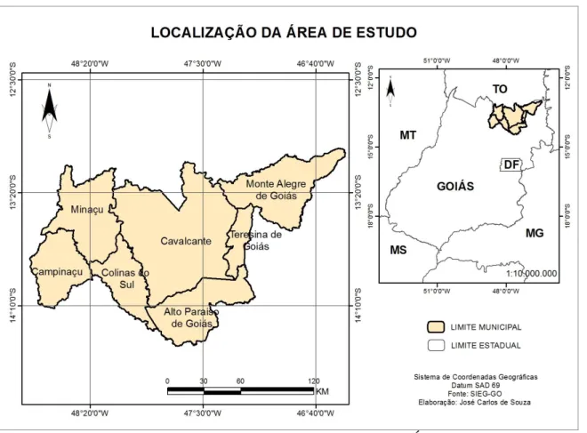 Figura 1. Mapa de Localização da Área de Estudo 