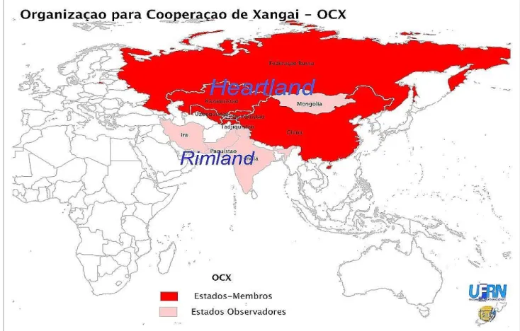 FIGURA 6 – Organização para Cooperação de Xangai – OCX. 