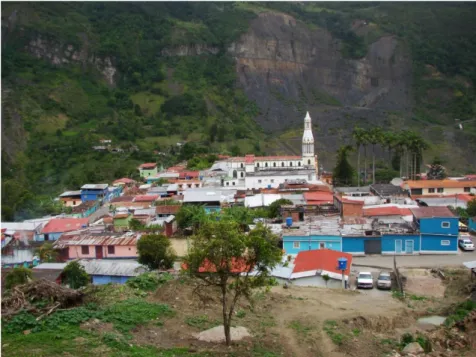 FIGURA 3 - Vista parcial de Delicias. Pueblo fronterizo de los Andes Venezolanos.  