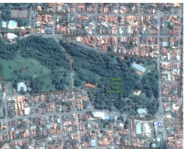 Figura 1: O Parque Buracão. Foto de satélite retirada em &lt;https://maps.google.com.br/&gt;,  acessado em: 12 de outubro de 2017
