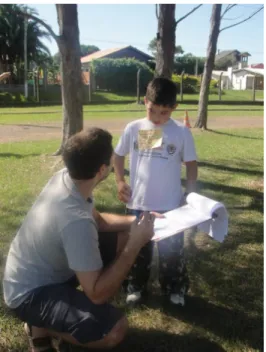 Figura 1: Aplicação do questionário estruturado com os alunos visitantes do Museu de Ciências  Naturais do CECLIMAR