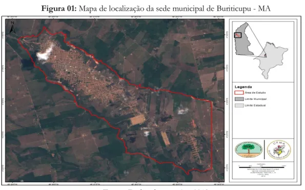 Figura 01: Mapa de localização da sede municipal de Buriticupu - MA 