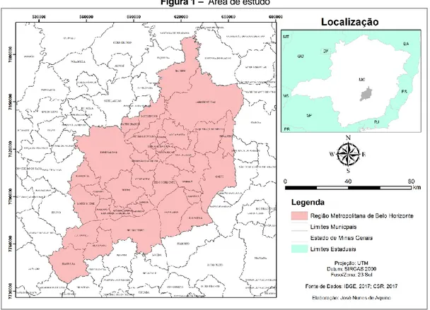 Figura 1 –  Área de estudo 