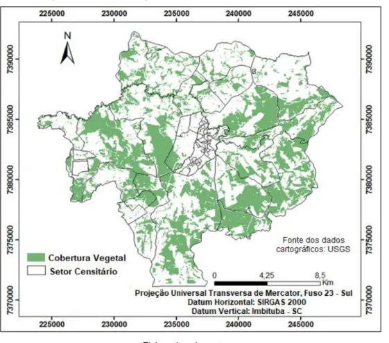 Figura 2: Cobertura vegetal do município de Salto de Pirapora (SP) 