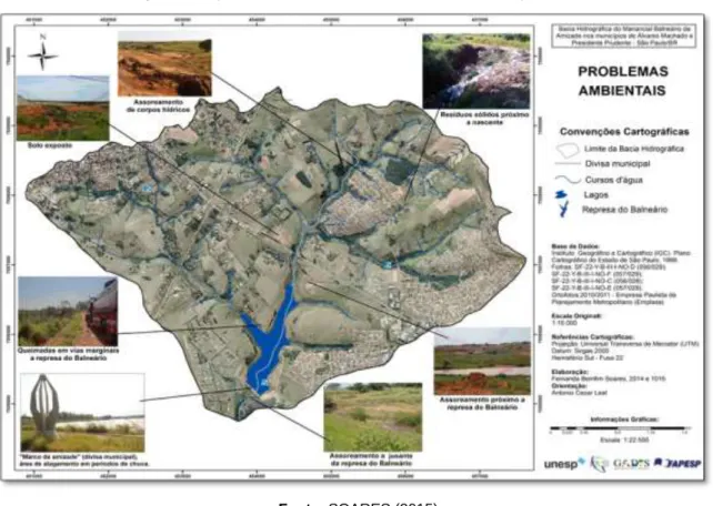 Figura 4. Mapa dos Problemas Ambientais da Bacia Hidrográfica. 