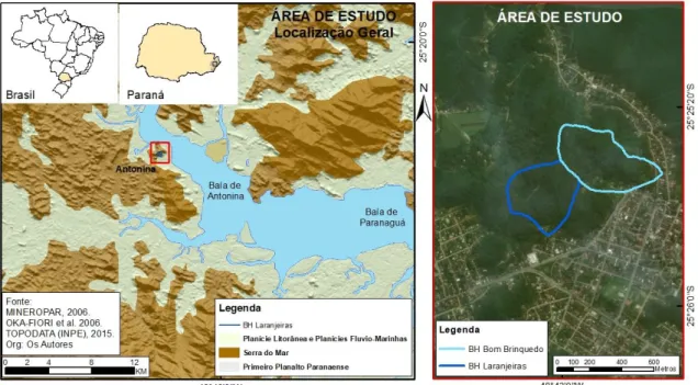 Figura 1. Localização geral da área de estudo 