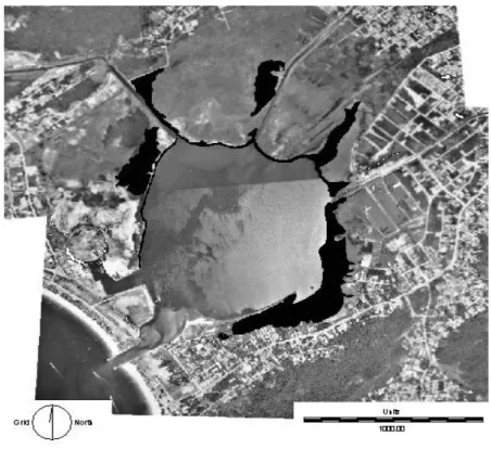 Figure 4. Spatial distribution of the sediment types (WENTWORTH, 1992) along Itaipu intertidal zone