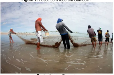 Figura 1. Pesca com rede em Camocim. 