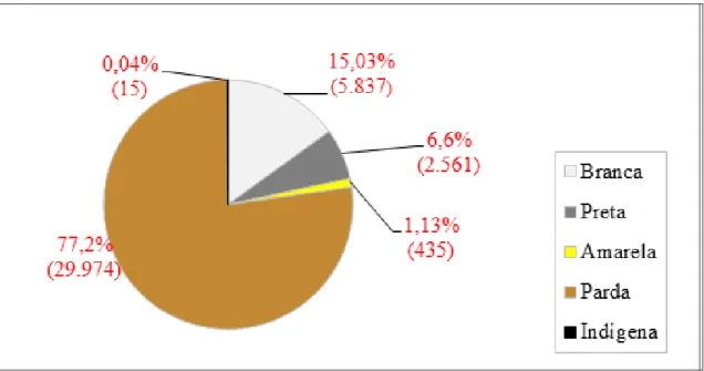 Figura 1: Composição Étnica Racial - Altos/PI  Fonte: IBGE (2010). 
