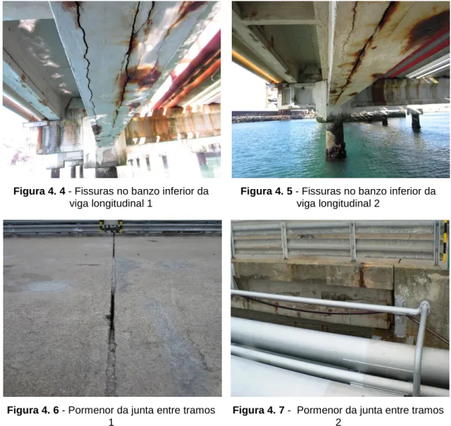 Figura 4. 4 - Fissuras no banzo inferior da  viga longitudinal 1