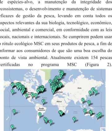 Figura 2. Certificações MSC no mundo. Fonte: MSC, 2011