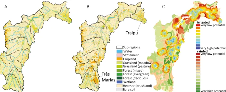 Figure 2 – Land-use in the São Francisco river basin. 